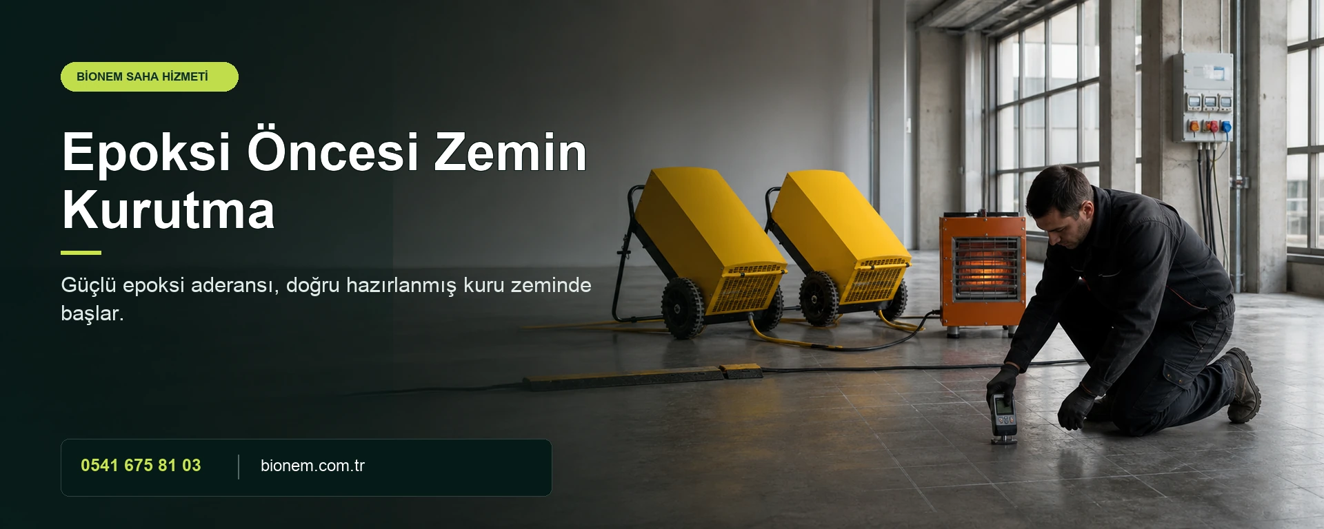 Epoksi Öncesi Zemin Kurutma